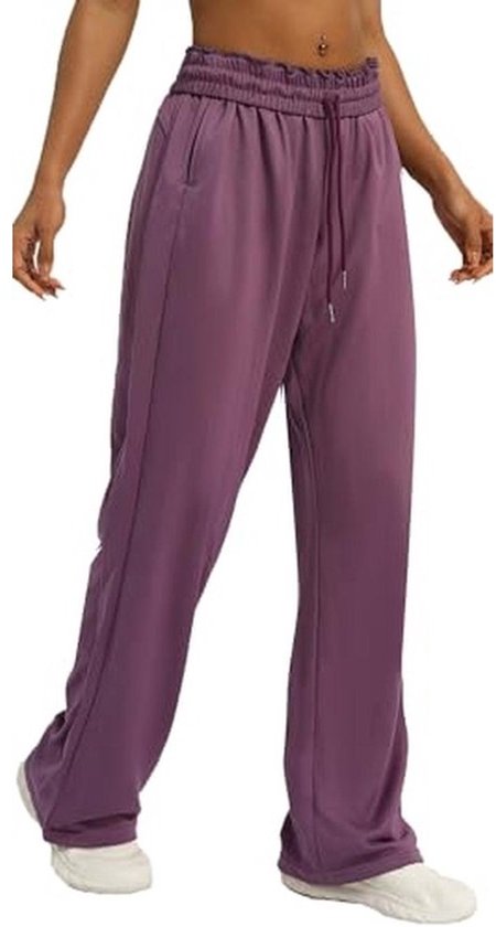 Joggingbroek voor dames - Lange sweatpants met rechte pijpen en zakken (S-XL)