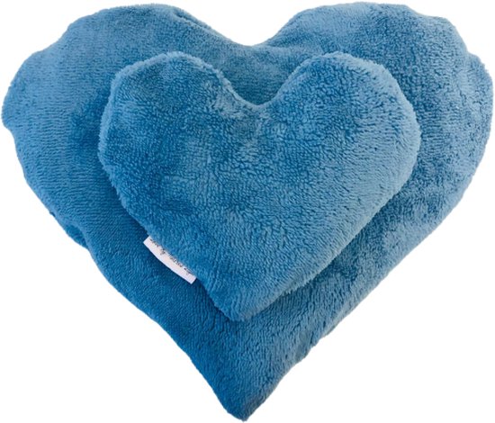 Jouw knuffelkussen - Set van 2 - Jeans Blauw van Sweet Living