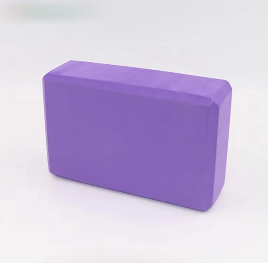June Spring Yogablok / Yoga Schuimblok - 2 stuks - Kleur: Paars - Hoge Kwaliteit - Luxe Yoga Blok - Foam - Set van 2 - Ronde Hoeken - Anti Slip - Premium Yogablok - Stevig & Duurzaam - Fitness & Pilates Accessoires - Home Workout / Thuis Sporten van Merkloos