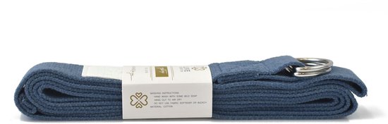 Katoenen Yoga Riem - Brilliant Blue - Blauw - 250 cm