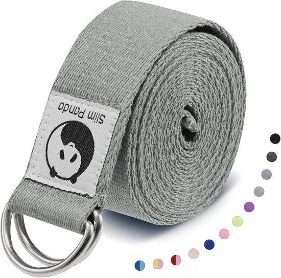 Katoenen Yogariem voor Yoga en Fitness - Praktische Accessoire voor Beginners en Gevorderden - Diverse Kleuren, Lengte 180/250 cm