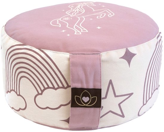 Kinder meditatiekussen unicorn - Lotus - Yoga kussen van Lotus