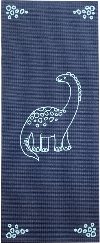 Kinder yogamat dino indigo - Lotus | 6 mm | fitnessmat | sportmat | pilates mat | 4,5 mm | fitnessmat | sportmat | pilates mat | reis yogamat | 4 mm | fitnessmat | sportmat | pilates mat van Kinder