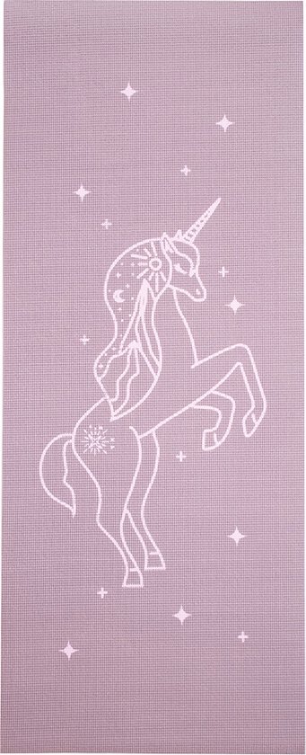 Kinder yogamat unicorn lavendel - Lotus | 6 mm | fitnessmat | sportmat | pilates mat | 4,5 mm | fitnessmat | sportmat | pilates mat | reis yogamat | 4 mm | fitnessmat | sportmat | pilates mat van Lotus