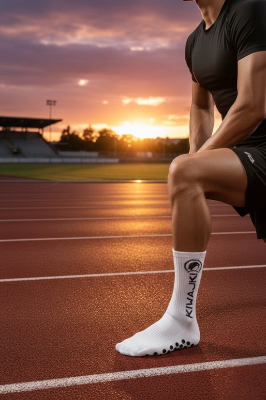 KIWAJKI Antislip Sportsokken Blauw Maat 41-45 - Fitness & Yoga