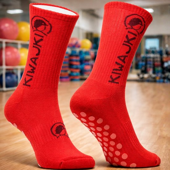 KIWAJKI Antislip Sportsokken Rood Maat 41-45