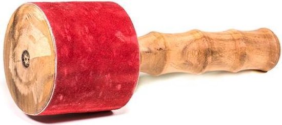 Klankschaal aanstrijkhout grote schalen - 25x10 - 710 gr - Hout - Suede - S van Merkloos