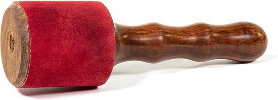 Klankschaal aanstrijkhout met suède - 19x6 - Â±200 - Hout - Suede - M van Oriental.