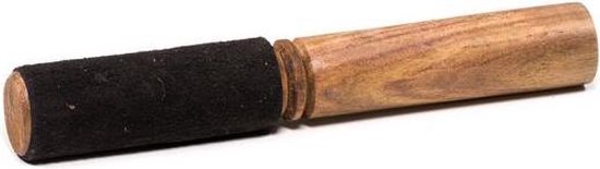 Klankschaal aanstrijkhout met suède zwart - 19 cm - 90 g van Spiru