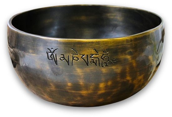 Klankschaal Full Moon Dark 16 cm van Merkloos