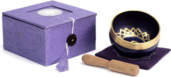 Klankschaal Kruin Chakra - Paarse Chakra - 8x8x5cm van Balipoort