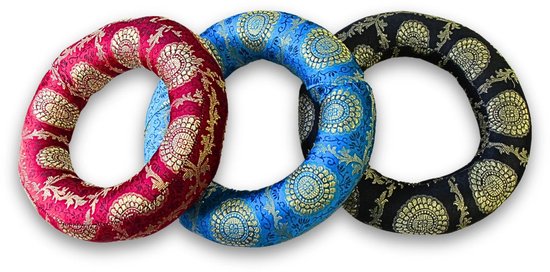 Klankschaal kussen groot donut 20cm van Merkloos