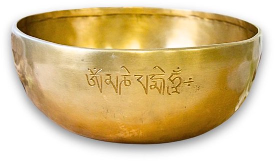 Klankschaal New Moon Gold 23-24 cm van Merkloos