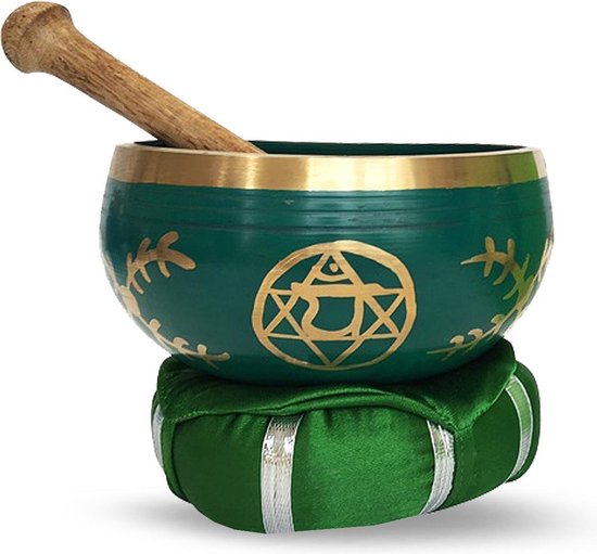 Klankschaal set Hart Chakra 10cm van Yogi & Yogini
