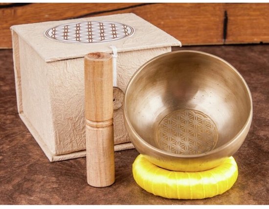 Klankschaal set levensbloem klein van Merkloos