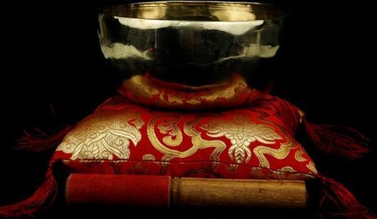 Klankschaal Shanti goudkleurig - 11-12 cm - 300-400 g - S van Yogi & Yogini