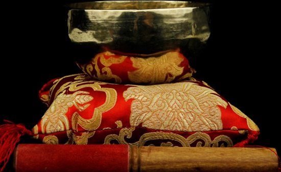 Klankschaal Shanti goudkleurig - 13-15 cm - 500-600 g - S van Yogi & Yogini