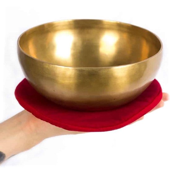 Klankschaalkussen Plat Rond Rood
