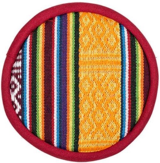 Klankschaalkussen Plat Tribal van Yogi & Yogini