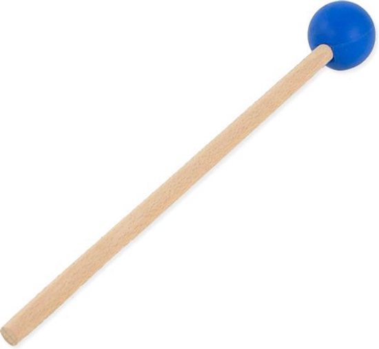 Klankschalen klopper blauw - 35 - Rubber - Hout - Blauw van Yogi & Yogini