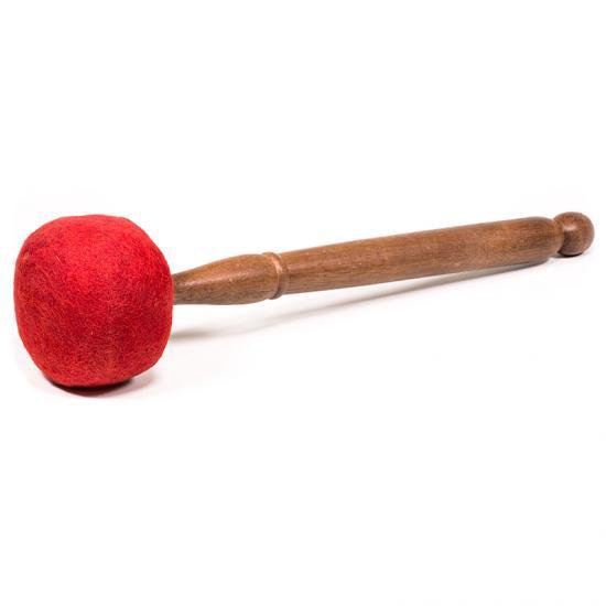 Klankschalen klopper vilt XL - 38x10 - 450gm - Vilt - Hout - XL van Merkloos