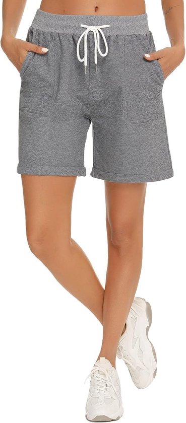 Klassieke dames bermudashort van 100% katoen voor sport en vrije tijd