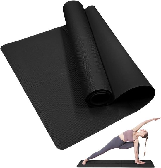 Klassieke Yogamat - Fitness Mat Pilates - Veelzijdig Sporten Buiten - Antislip Textuur Beide Zijden