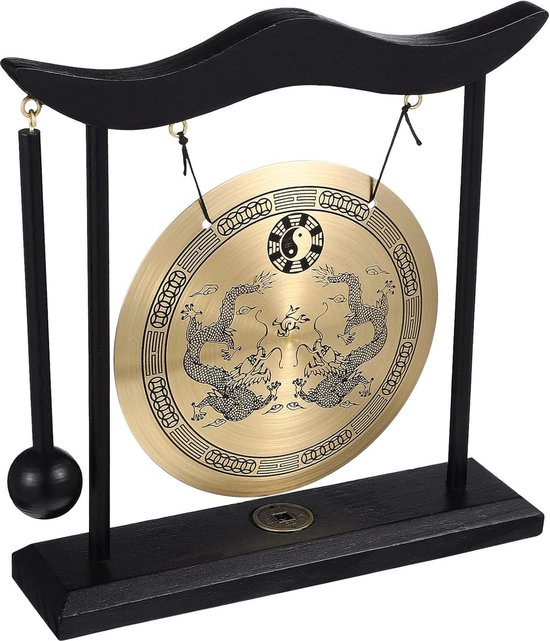 Kleine decoratieve tafelbel met drakenmotief - Hangende bel voor thuis of op kantoor van Klein