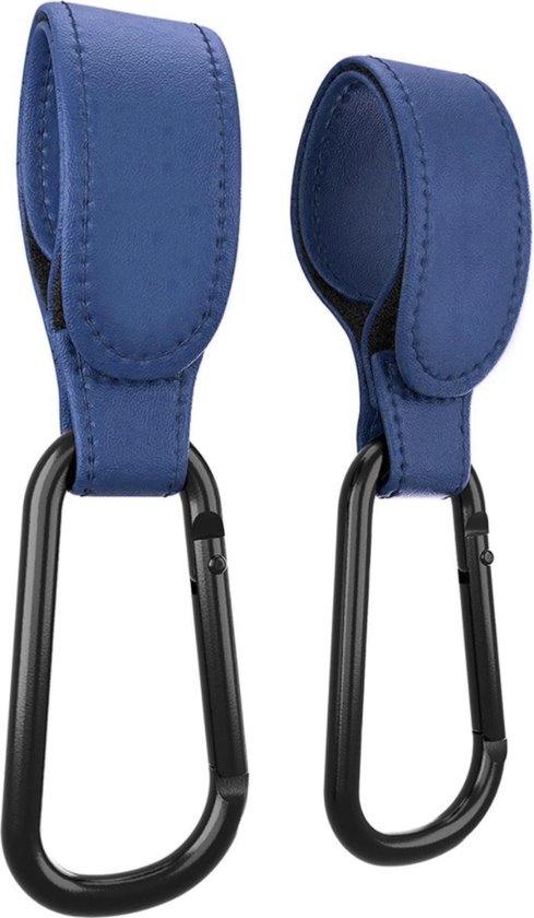 Knaak Kinderwagen Tassenhaakjes - Haakjes voor tassen - Set van 2 - Blauw van Knaak
