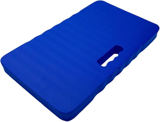Kniebeschermer, zitkussen, multifunctionele mat, geschikt voor tuin, huis, studio, etc. 4 cm extra dikke kniebeschermer/zitkussen van topkwaliteit, afmetingen: 46 x 28 x 4 cm, blauw.