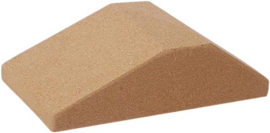 Kniebuigblok voor kuitstretch en fitness - Yoga- en oefenaccessoires met kurk van Merkloos