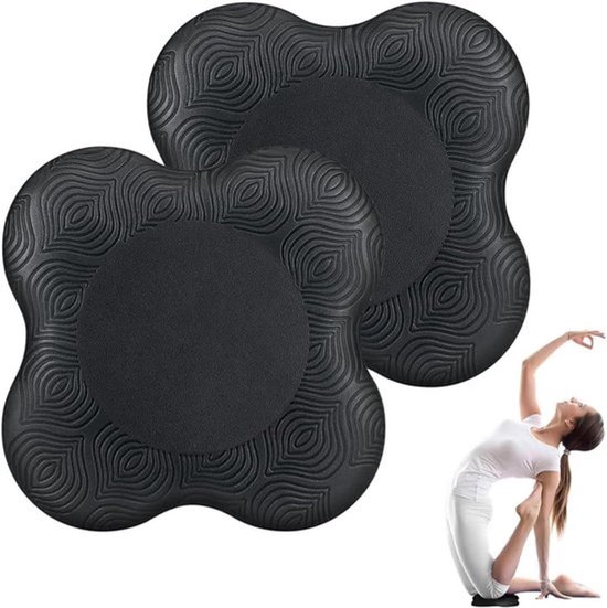 Kniekussen Antislip voor Yoga en Pilates - 20 x 20 cm Kniepad Kniemat Kniebeschermer - Ondersteunt Knie bij Sport