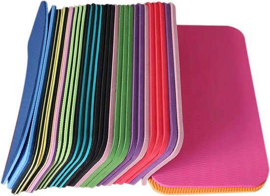 Kniekussen Fitness - Yogamat Elleboogsteun - Oefeningen Uitvoeren - Extra Dik Kussen - 39 x 221 cm - Blauw