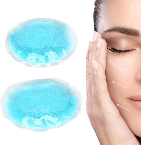 Koel- en Warmte Oogkussen, Ronde Compress voor Vermoeide Ogen, Zwelling Verlichting en Ontspanning voor Mannen en Vrouwen, Veilig en Effectief