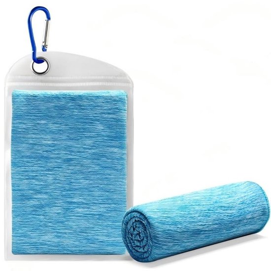 Koelhanddoek – 30 x 100 cm – Kationische microvezel sporthanddoek – Sneldrogende zweetdoek – Koelhanddoek – 'Ice-silk'-gevoel – Zacht & ademend – Geschikt voor nek en gezicht – Sneldrogende fitnesshanddoek