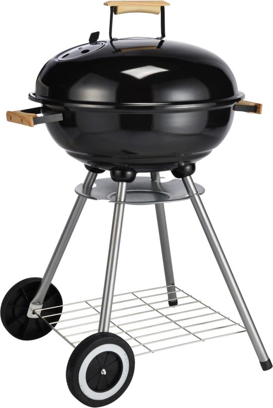 Kogelgrill met 2 wielen - 46 x 46 x 79 cm van BBQ Collection
