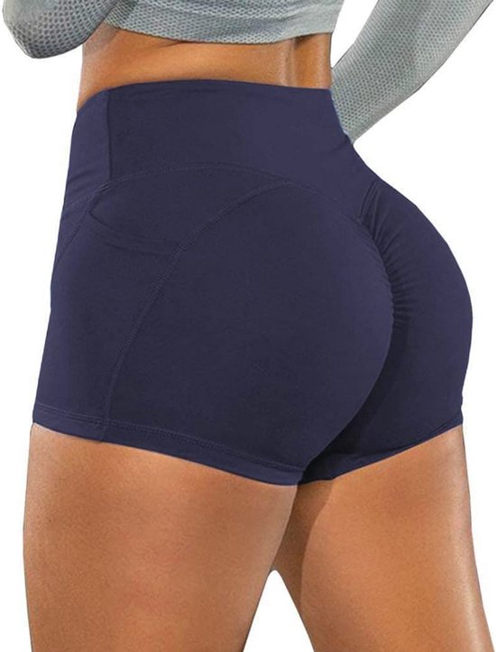 Korte sportbroek voor dames - Yoga shorts met zakken voor gym en fitness
