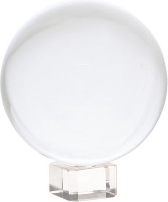 Kristallen bol + voet glas - 5cm - Kristal - Glas van Merkloos