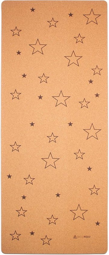 Kurk Yogamat voor Kinderen 122x61 cm Antislip Duurzaam Natuurlijk Rubber van Merkloos