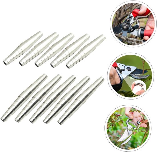 KZQ 10 stuks snoeischaarveren - Vervangende veren voor tuinscharen en snoeischaren - Zijderupsveren - Duurzaam roestvrij staal - Eenvoudige installatie - Flexibele en gevoelige spanning - Geschikt voor snoei- en trimtaken van KZQ