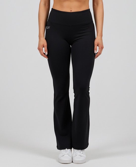 La V flared sportlegging basic Zwart S van Livera.