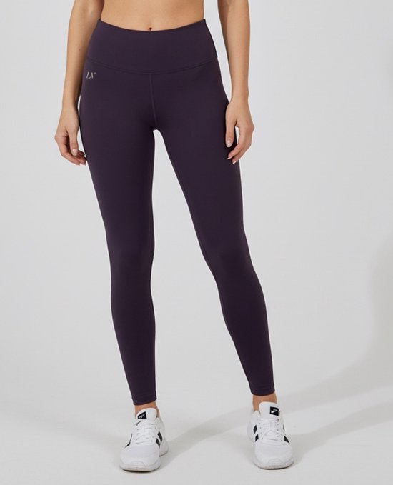 La V sportlegging basic Donkerpaars M van Merkloos