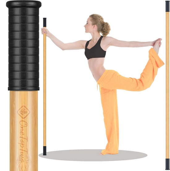 Lange Bamboe Yoga Stick 5ft - Stretching, Pilates en Balansoefeningen