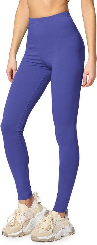 Lange Dameslegging met Hoge Taille van Zacht Katoen