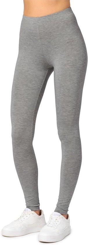 Lange Legging voor Dames met Hoge Tailleband van Zacht Katoen