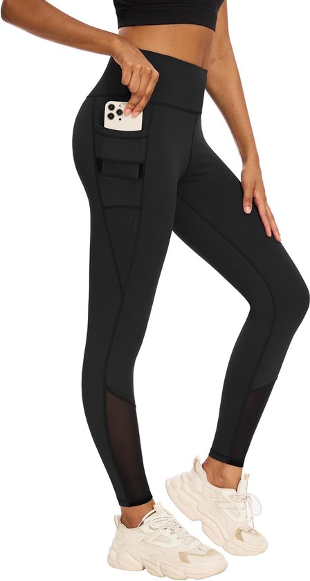 Lange Sportlegging met Zakken voor Dames - Ideaal voor Yoga, Fitness en Hardlopen van Merkloos