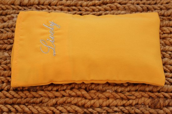Lavendel oogkussen - Yoga lavendel oogkussen-yoga kussens- yoga props- geel van Lotus Design