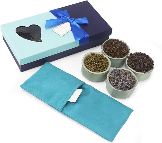 Lavendel Oogkussen - Yoga Oogmasker - Ontspanning Thuis - Met Lavendel en Cassia - 21 x 10 x 1 cm