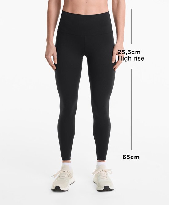 legging dames - Sportkleding dames - Sportbroek dames - Sportlegging - Sportlegging dames high rise - yoga legging dames - Perfect aanpasbare high-rise 65cm hoge legging tot aan de enkels - Maat S van Quechua