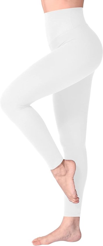 Legging met Hoge Taille voor Vrouwen - Boterzachte Yoga Broekjes voor Sport en Fitnes L/XL